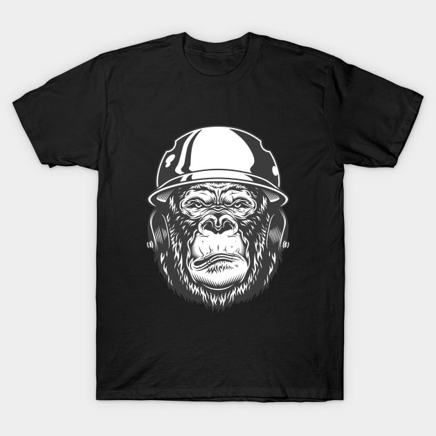 Angry Gorilla T-Shirt by King Tiger